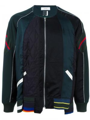 Спортивная куртка с панельным дизайном Facetasm. Цвет: зелёный