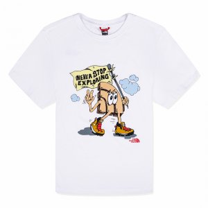 Short Sleeve Graphic Tee The North Face. Цвет: белый
