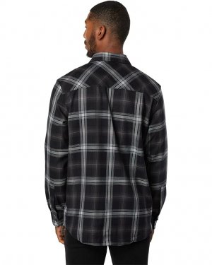 Рубашка TC Skull Flannel Shirt, цвет Black/Grey Check Oakley