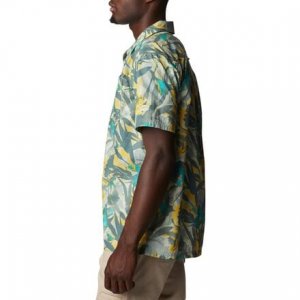 Рубашка с короткими рукавами Pine Canyon – мужская , цвет Niagara Floriculture Columbia