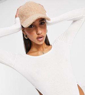 Светло-коричневая плюшевая кепка Exclusive-Neutral Glamorous