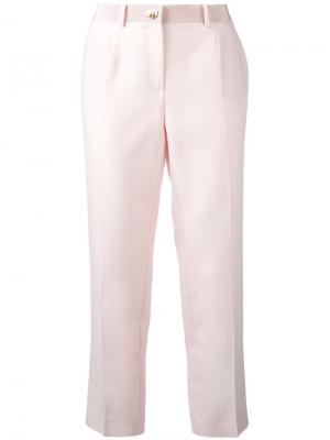 Укороченные брюки Salvatore Ferragamo. Цвет: розовый