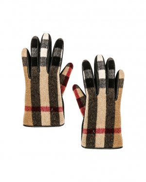 Перчатки Victoria 3C Check Wool, цвет Archive Beige Burberry