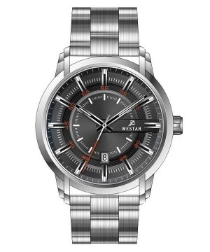 Profile Кварцевые мужские часы из нержавеющей стали с черным циферблатом 50229STN803 Westar