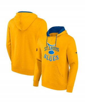 Мужской пуловер с логотипом золотистого цвета St. Louis Blues Special Edition 2.0 Team, толстовка капюшоном Fanatics