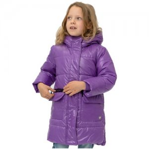 Сиреневое зимнее пальто , размер 104, модель 220BBGMC45054900 Button Blue. Цвет: фиолетовый