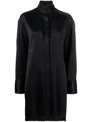 Bandana jacquard cut-out shirt dress Givenchy. Цвет: черный