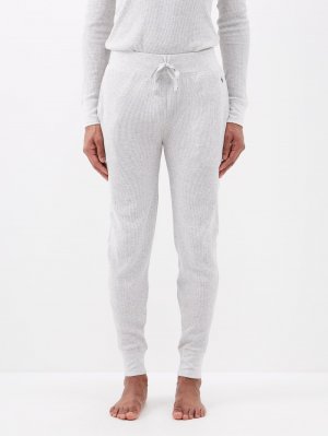Пижамные брюки из смесового хлопка с вышитым логотипом , серый Polo Ralph Lauren
