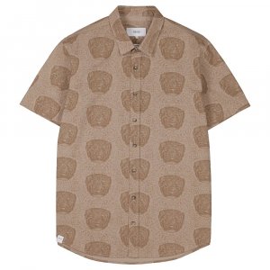 Рубашка с коротким рукавом Mink, коричневый Makia