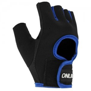 Перчатки, черный, синий ONLITOP
