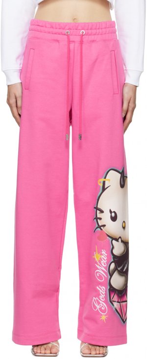 Розовые брюки для отдыха Hello Kitty Edition GCDS