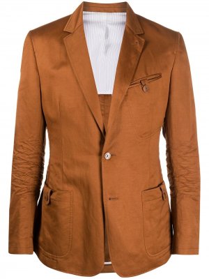 Пиджак 1990-х годов с заостренными лацканами Gianfranco Ferré Pre-Owned. Цвет: коричневый
