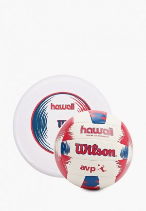Мяч волейбольный и фрисби Wilson VOL HAWAII AVP VB MABLUWH. Цвет: белый