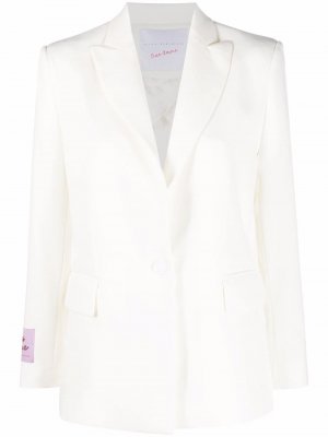 Single-breasted tailored blazer Giada Benincasa. Цвет: белый