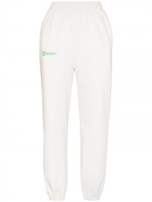 Спортивные брюки с логотипом Danielle Guizio. Цвет: белый