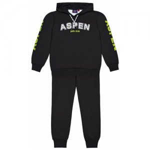 Спортивный костюм Aspen Polo Club для мальчика 1031T0682 цвет черный 12 лет. Цвет: черный