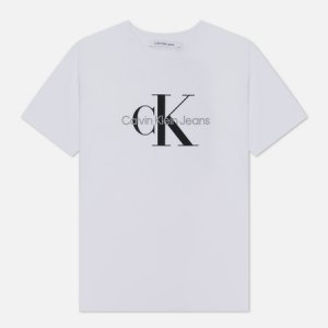 Женская футболка Monogram Calvin Klein Jeans. Цвет: белый