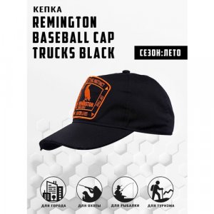 Бейсболка , размер ONE SIZE, черный, оранжевый Remington. Цвет: оранжевый/черный