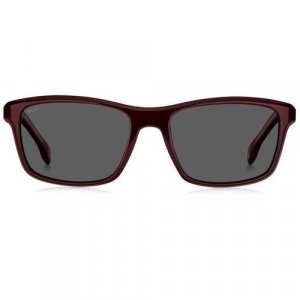 Солнцезащитные очки, коричневый, бордовый BOSS. Цвет: коричневый