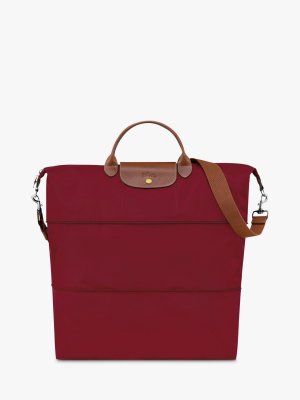 Оригинальная расширяемая дорожная сумка Le Pliage , глубокий красный цвет Longchamp