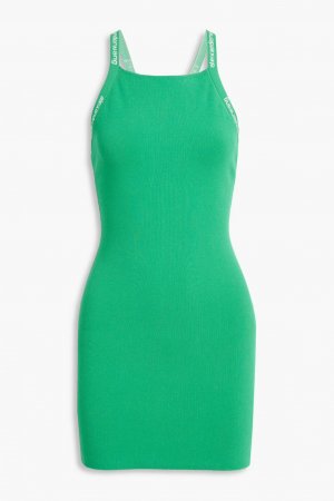 Мини-платье эластичной вязки , зеленый Alexanderwang.T