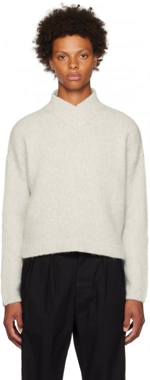 Серый короткий свитер GAUCHERE