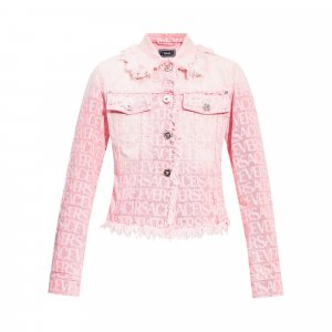 Джинсовая куртка Розовый фламинго Versace
