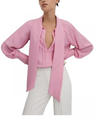Блуза Ella с завязками REISS, цвет Pink Reiss