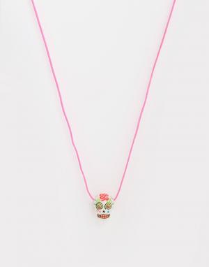 Ожерелье с разноцветным черепом N2 by Les Nereides. Цвет: мульти