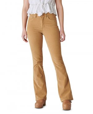 Женские вельветовые брюки-клеш Stevie с высокой посадкой , коричневый Lucky Brand