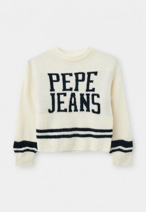 Джемпер и брюки Pepe Jeans. Цвет: белый