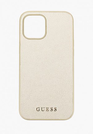 Чехол для iPhone Guess 12 Pro Max (6.7), PU Iridescent Gold. Цвет: золотой