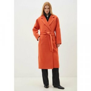 Пальто , размер 50, оранжевый Louren Wilton. Цвет: оранжевый