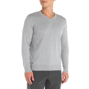 Пуловер мужской 222 серый M Maison David. Цвет: серый