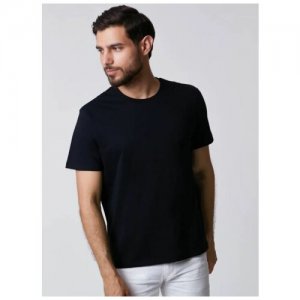 Комплект мужских футболок черного и белого цветов, 2 шт, 48 размер Los Angeles. Цвет: черный/белый