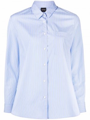 Полосатая рубашка Aspesi. Цвет: синий
