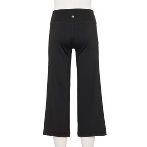 Женские укороченные брюки ультраэластичного цвета с широкими штанинами , черный Tek Gear