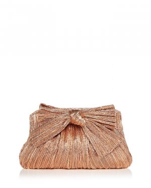 Маленький плиссированный клатч Rayne с бантом Loeffler Randall