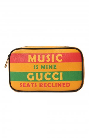 Поясная сумка 100 Gucci. Цвет: разноцветный