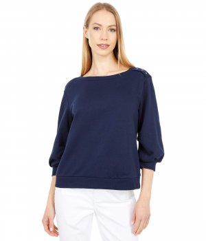 Свитер , Puff Sleeve Solid Terry Snap Shoulder Top Vince Camuto