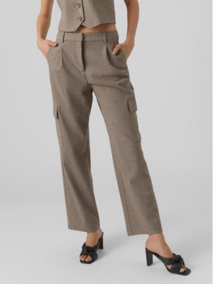 Тканевые брюки прямого кроя , серый Vero Moda