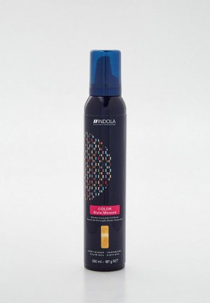 Тонирующее средство для волос Indola COLOR STYLE MOUSSE с эффектом стайлинга, Медовый русый, 200 мл. Цвет: бежевый
