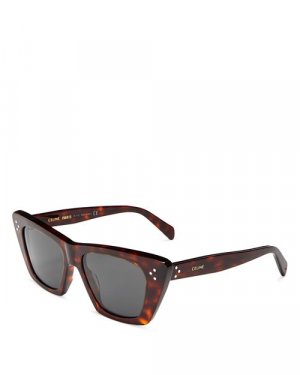 Солнцезащитные очки «кошачий глаз», 51 мм , цвет Brown CELINE