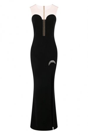 Бархатное платье YANINA. Цвет: чёрный