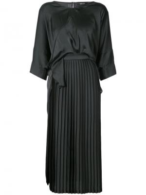Длинное платье с V-образным вырезом Rachel Comey. Цвет: чёрный