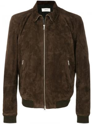 Куртка на молнии Mauro Grifoni. Цвет: коричневый