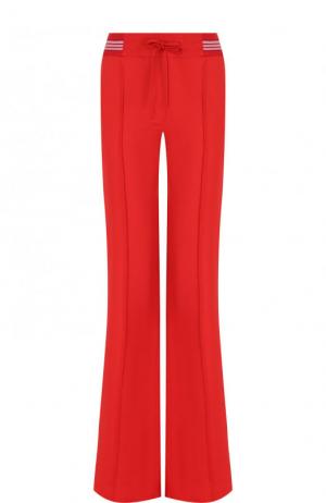 Расклешенные брюки со стрелками и эластичным поясом Valentino. Цвет: красный