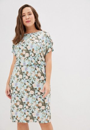 Платье Lavira Каспия. Цвет: бирюзовый
