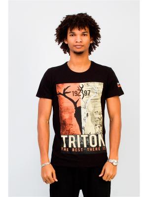 Футболка Tyson Triton. Цвет: черный