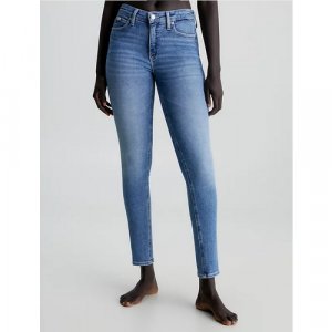 Джинсы скинни Mid Rise Skinny Jeans, размер 32/32, голубой CALVIN KLEIN. Цвет: синий/светло-синий